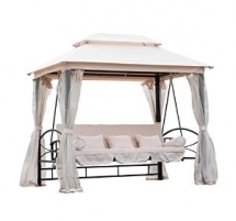 3 Person Patio Daybed Canopy Gazebo Swing - Great designs for the home