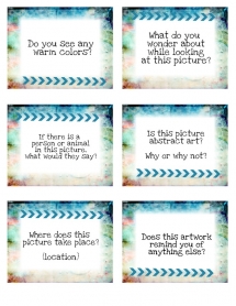 Art Discussion Cards for Class Critiques or Art History Lessons - Awesome Art lessons