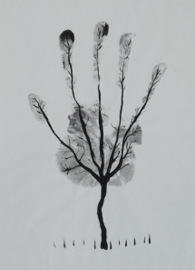 Artistic hand trees for all seasons - Awesome Art lessons