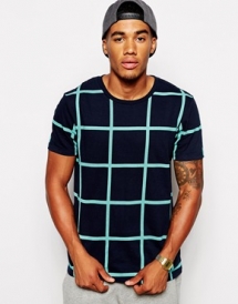 ASOS T-Shirt With All Over Check Print - T-Shirts