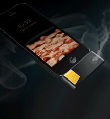 Bacon scented iPhone alarm clock - Bacon makes it better