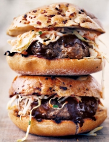 Barbecue Pork Burgers - Recipes for the grill