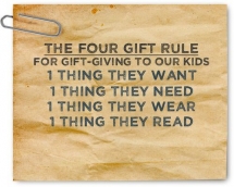 Four rules for giving gifts to kids - Gift Ideas