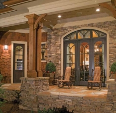 Beautiful stonework on this craftman home - Dream Home