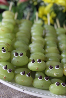 Caterpillar Grape Kabobs - Fun with food