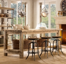 Salvaged Wood Kitchen Island - For the home