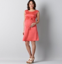Maternity Ruched Tie Waist Dress - Gifts for Big Sis