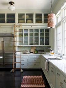 Ladder in the kitchen and lots of cupboards - Dream Kitchens