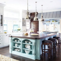 Kitchen Island - large and colorful - Dream Kitchens