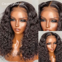Brazilian Kinky Curly Lace Frontal Wig Pre Plucked With Baby Hair 13X4 Human Hair Wigs - Unassigned