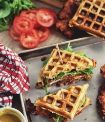 Chicken and Waffle Sandwiches - Sandwiches