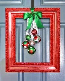 Christmas door decor - Christmas
