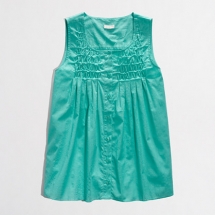 Chrome Green gathered top from J Crew - My style