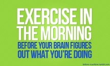 Exercise in the morning - Weight loss plans