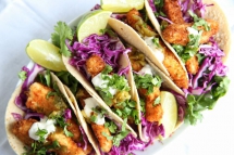 Fish Stick Tacos - Cooking