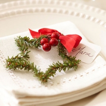 Holiday place setting - Christmas