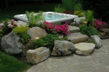 Hot tub landscaping - For the home