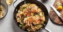 Lemon Asparagus Chicken Pasta - Cooking