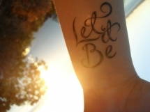 Let It Be Tattoo - Amazing black & white photos