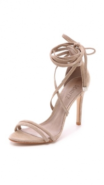 Lola Suede Ankle Wrap Sandals by Schutz - Sandals