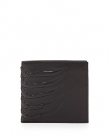 Ribcage-Embossed Bi-Fold Wallet - Wallets