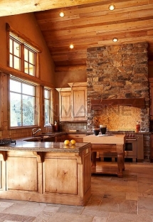 Rustic kitchen with vaulted ceilings - Great designs for the home