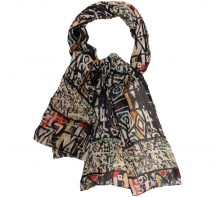 African Print scarf | Neck scarves for all   - Scarves for women | designer silk scarves