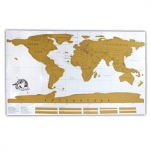 Scratch Off World Map Poster Personalized Travel Vacation Log Gift - Gifts for Big Sis
