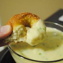 Soft Pretzels with Jalapeno Cheese Sauce - What's for dinner?