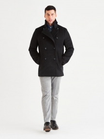 Stewart StormLux Wool Cashmere Peacoat - Man Style