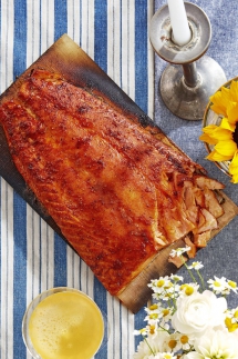 Sweet-and-Smoky Cedar-Planked Salmon - Salmon Recipes