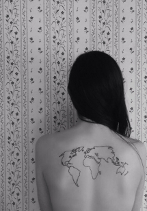 Tattoo of world map - Tattoo ideas