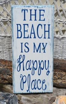 The beach is my happy place sign - For the home