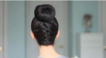 Upside Down French Braid Bun Hairstyle - Fave hairstyles
