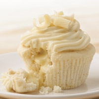 White Chocolate Cupcakes with Truffle Filling - Dessert Recipes