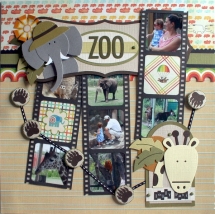 Zoo scrapbook layout - Scrapbooking