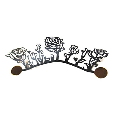 1 Pair Paper-Cut False Eyelash Black Garish NO.20 Art Handmade