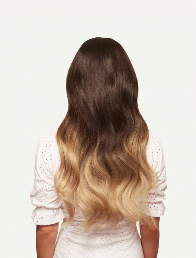 20" Seamless Ombre Blonde Clip-Ins - Image 3