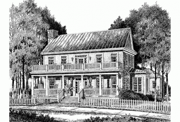 3 Bedroom 2 Story Country House Plan