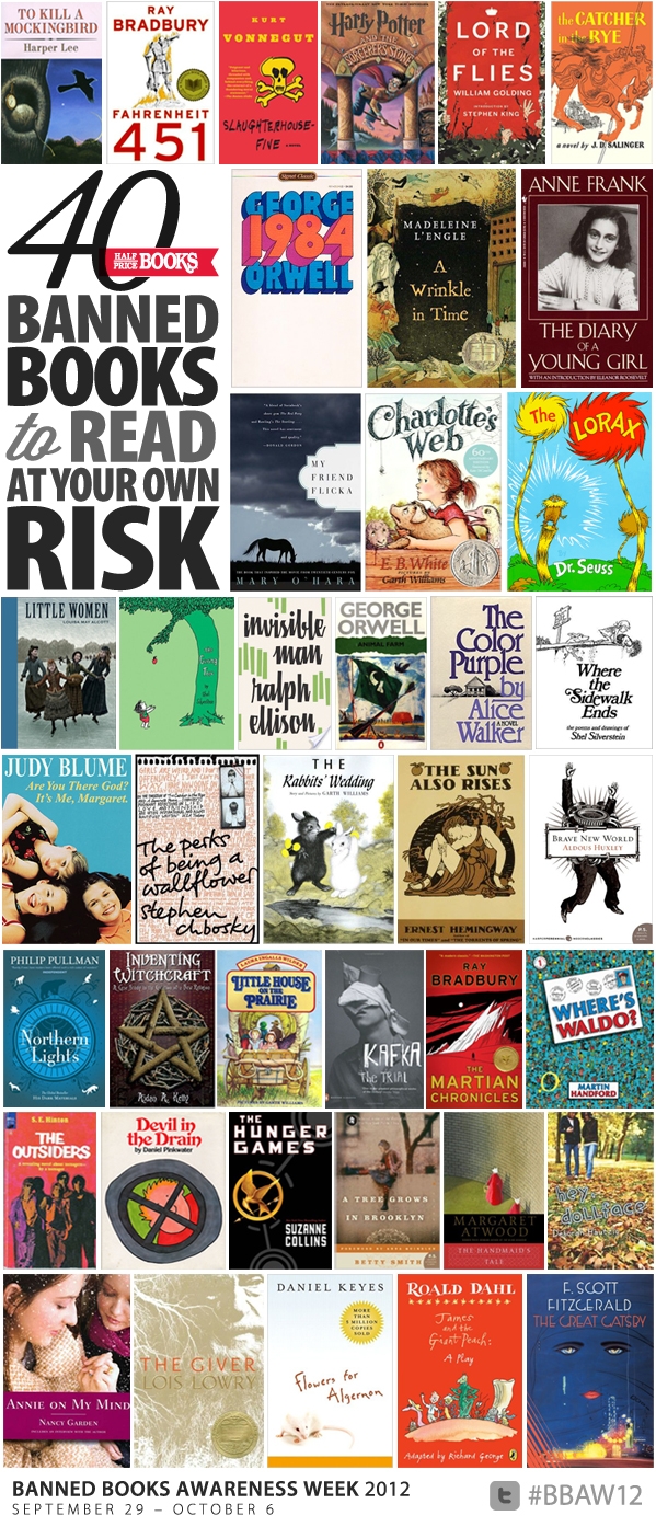 40 banned books to read