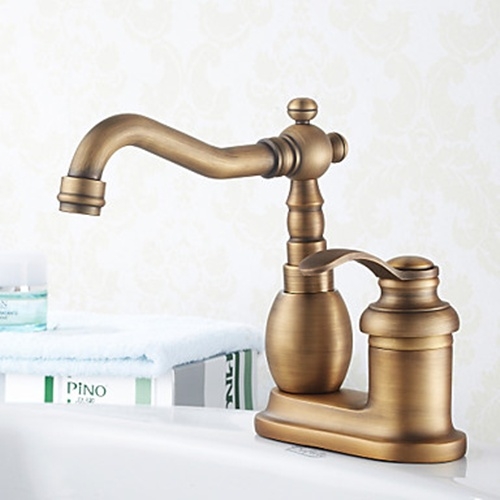 4 Inch Antique Centerset Chrome Kitchen Faucet-- FaucetSuperDeal.com