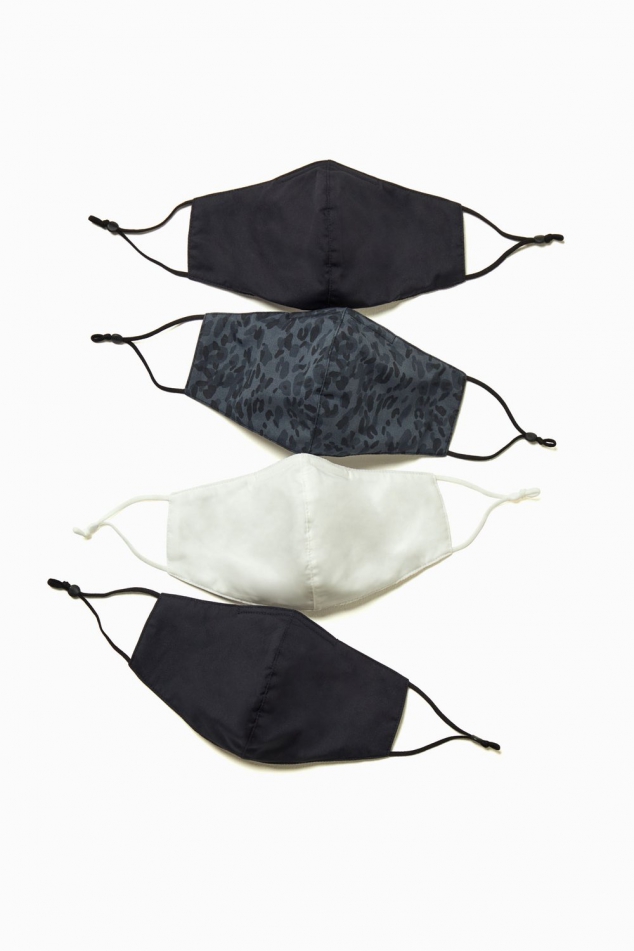 4 Pack of Adjustable 3-Layer Cloth Face Masks
