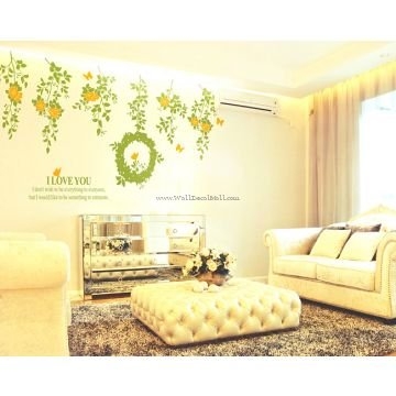 8 Flower Stems Flawless Wall Decals