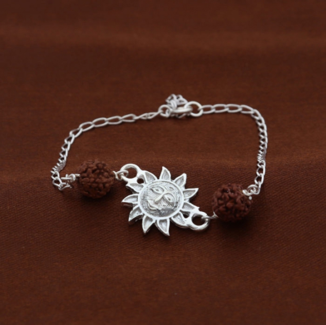 925 Sterling Silver – Divine SUN Rakhi For Brother