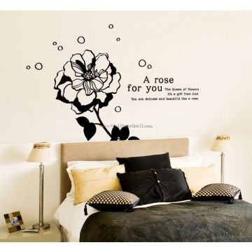 9 Birch Heart Branch Flowers Wall Decals