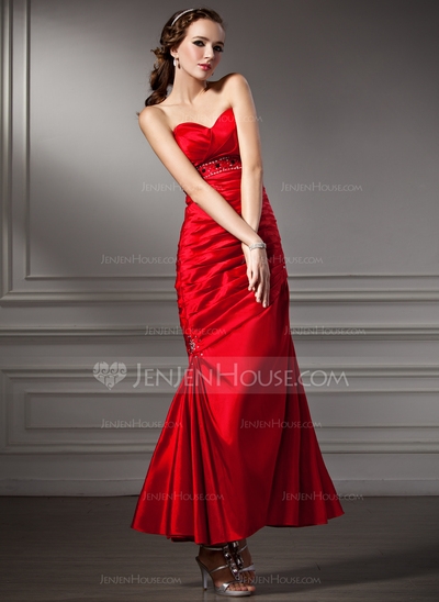 A-Line/Princess One-Shoulder Floor-Length Chiffon Prom Dress With Beading Sequins