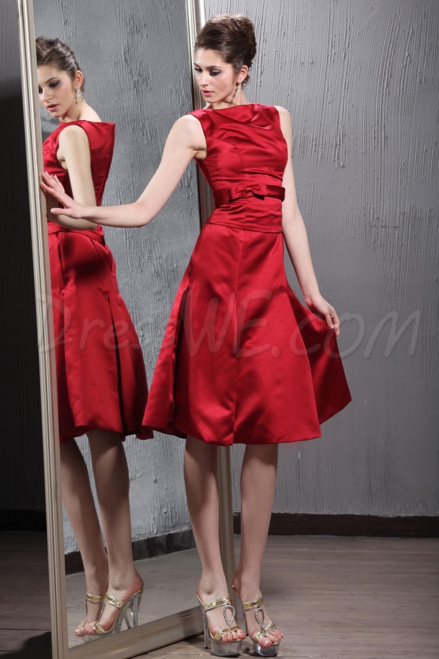 A-Line Scoop Neckline Knee-length Patricia's Bridesmaid Dress