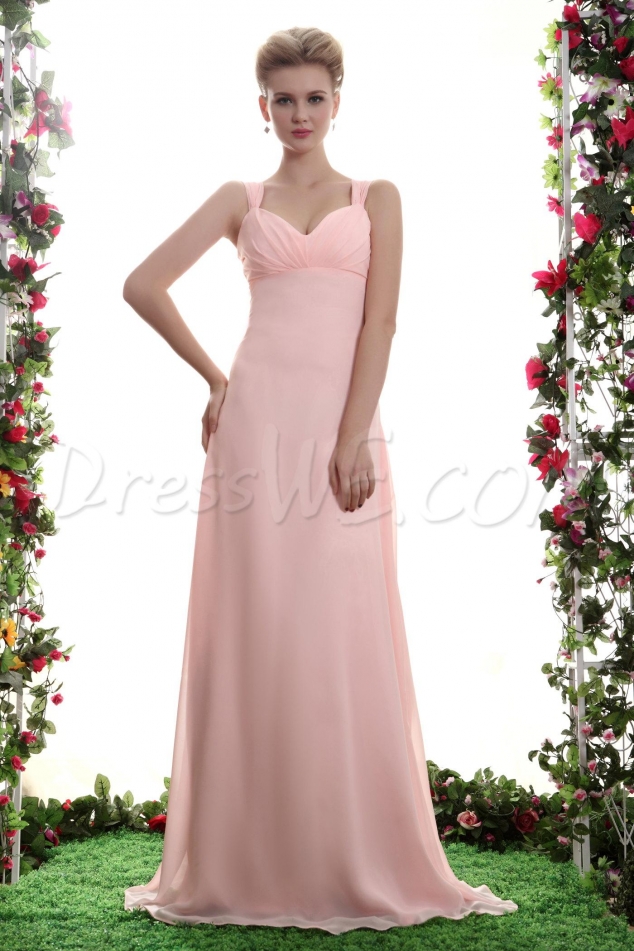 A-Line Spaghetti Straps Floor-Length Yana's Bridesmaid Dress