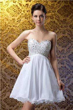 A-line Sweetheart Beading Short Cocktail Dress(4412)(10816630) - Image 2