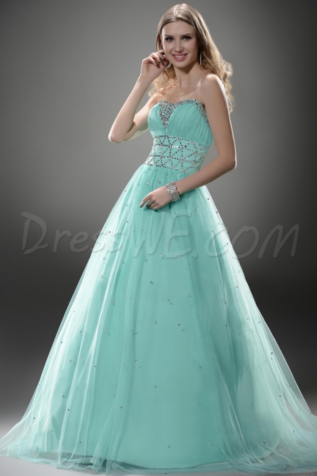 A-line Sweetheart Floor-length Prom/Ball Gown Dress